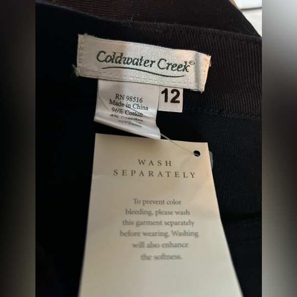 NWTColdester Creek Black Jean Pants in Size 12 - Picture 3 of 4